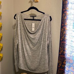 Silver sparkling cut out sweater